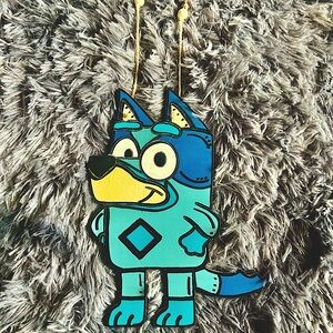 Hand painted kid’s Bluey Blue Dog 10 x 8 inches